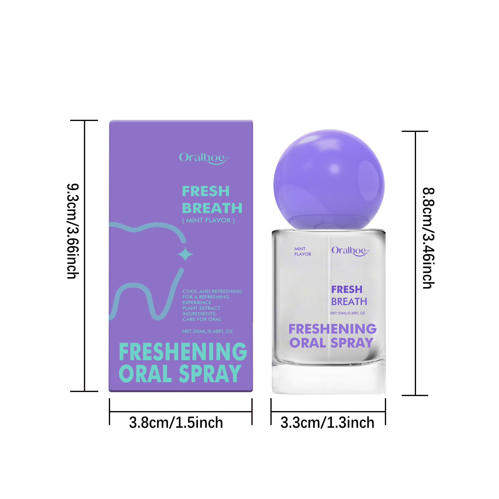 Fresh Oral Spray Fresh Refreshing Long Lasting Portable Convenient Reduce Oral Odor Clean Mouth