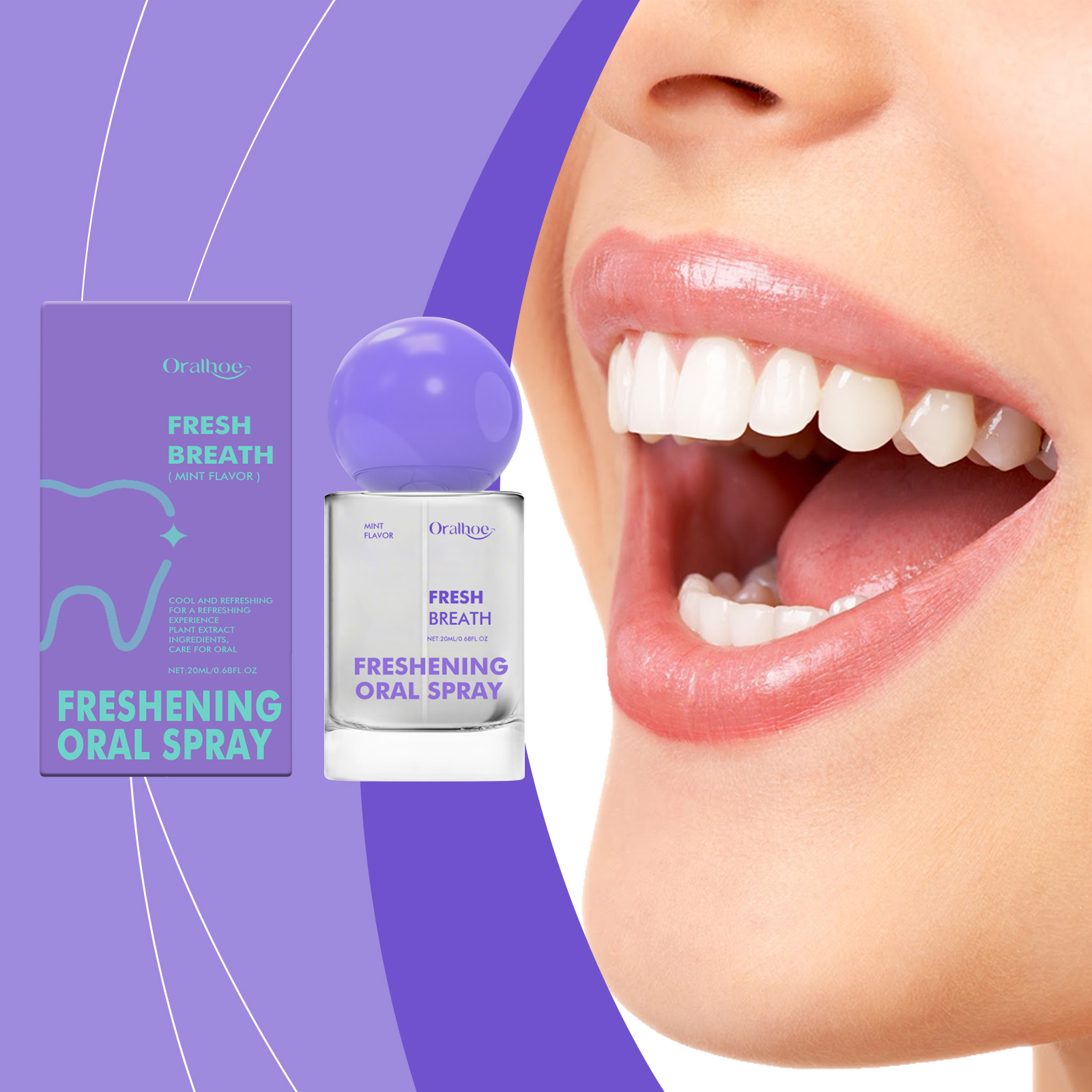 Fresh Oral Spray Fresh Refreshing Long Lasting Portable Convenient Reduce Oral Odor Clean Mouth