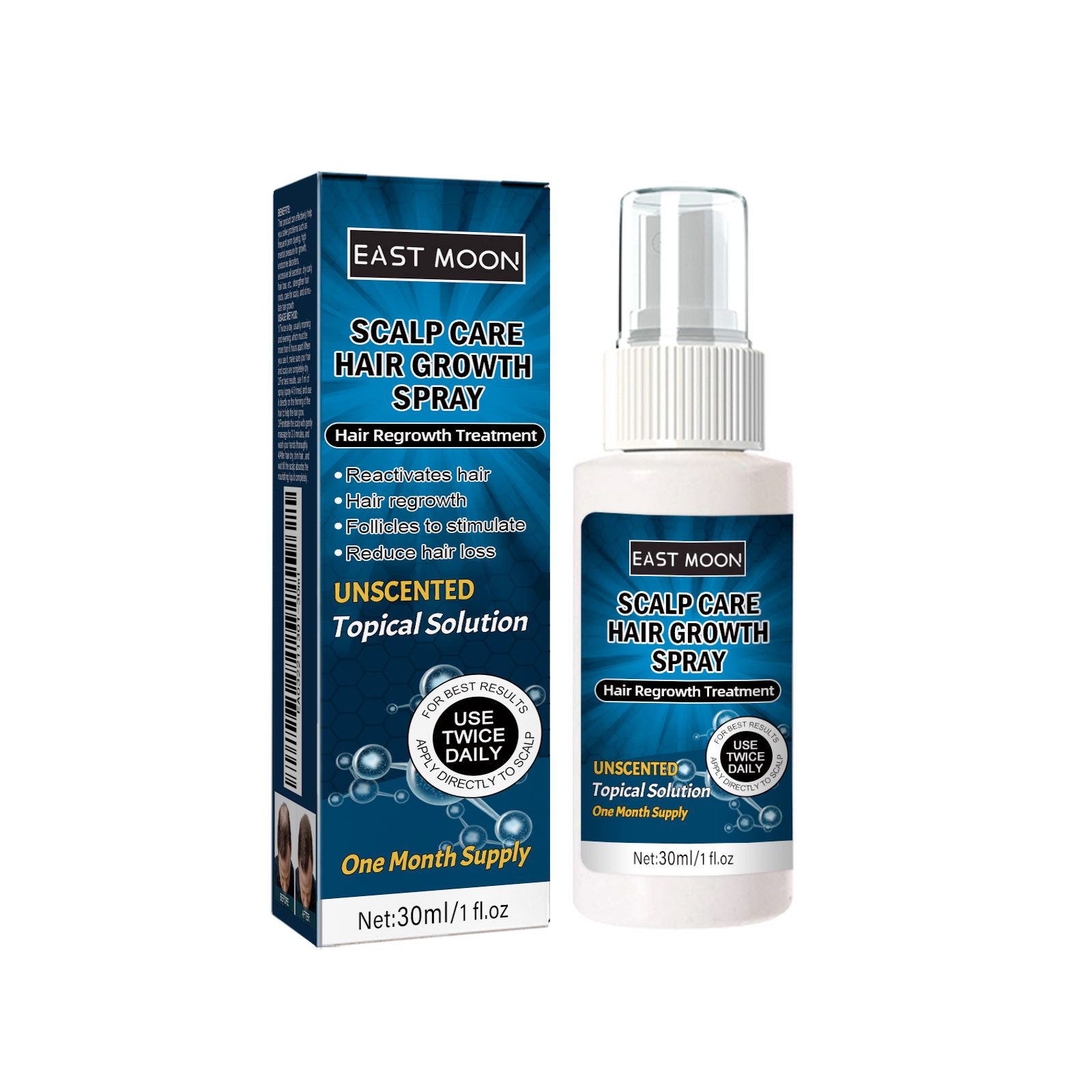 Men Hair Care Spray Volumizing Frizz Control Moisturizing For Thinning Hair Daily Scalp Treatment