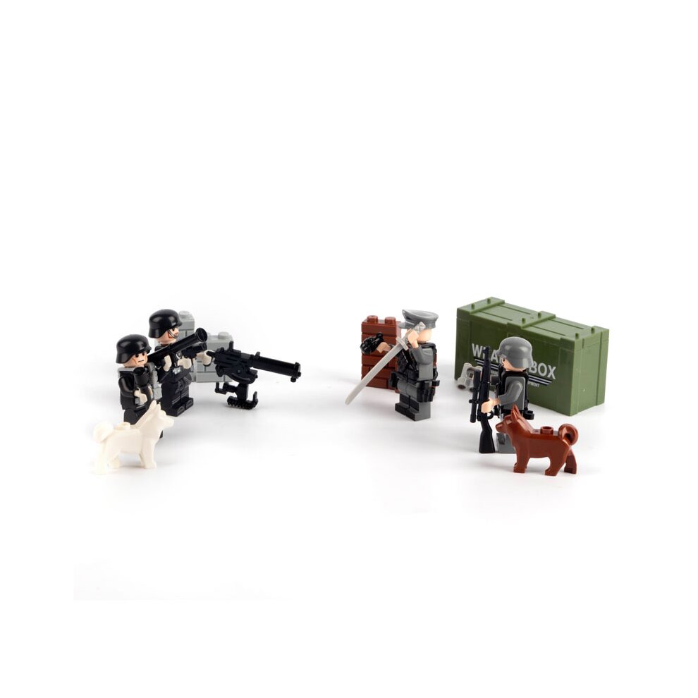 Military Mini Figures BaseSets Army guns Soldiers Weapons Toys Lego