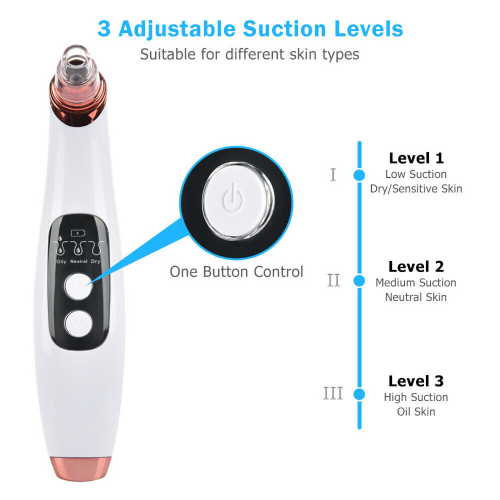 Blackhead Remover Wifi Cam Pore Vacuum Suction Face Nose Acne Cleaner