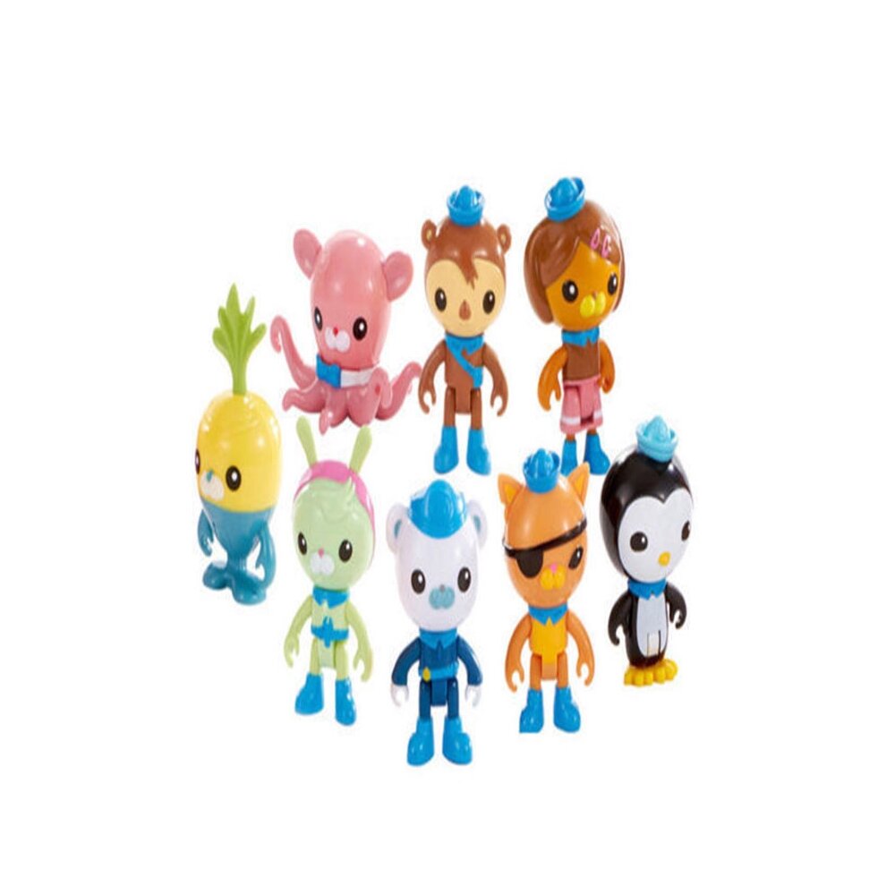 8pcs The Octonauts Action Figures Toys Captain Barnacles Medic Peso Kids Gifts