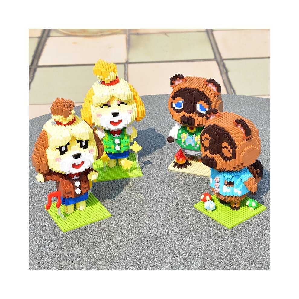 Animal Raccoon Crossing Game Building Blocks