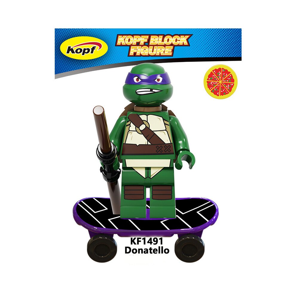 12PCS Teenage Mutant Ninja Turtles Figures Toys Fit Lego