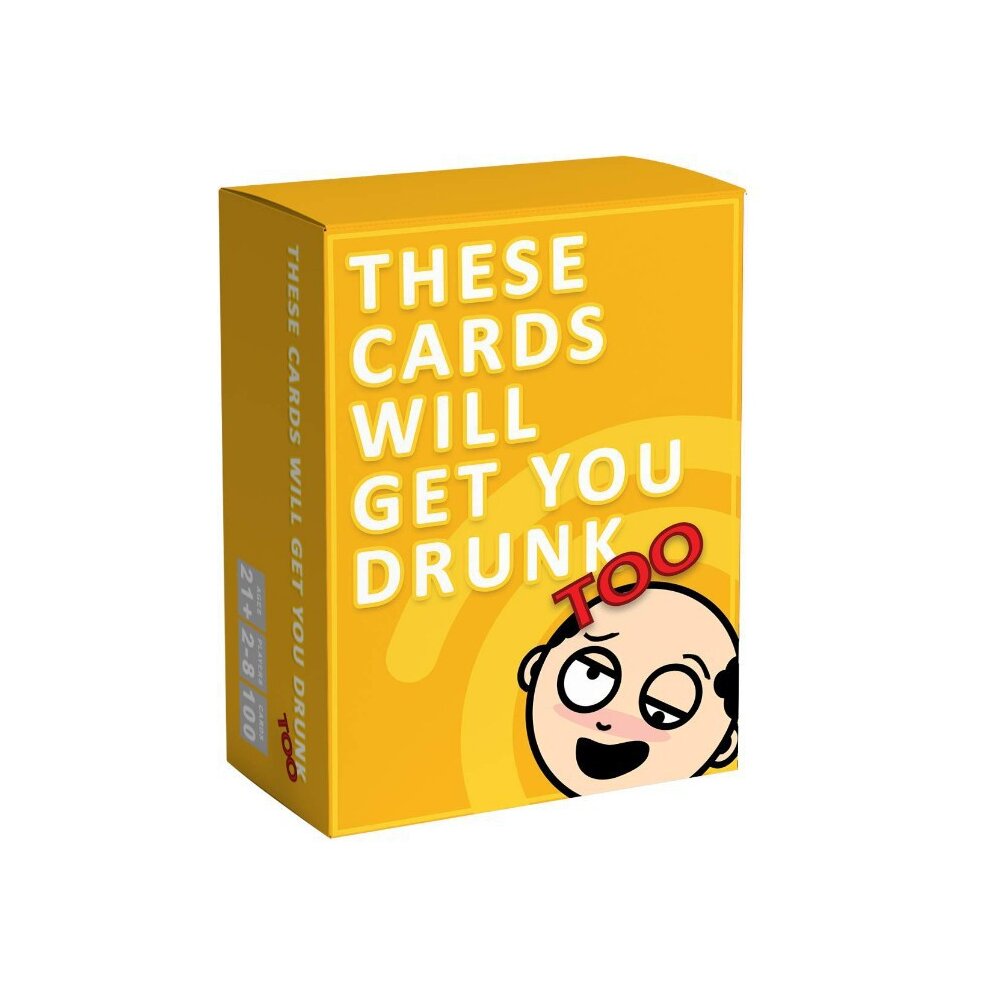 (B) These Cards Will Get You Drunk-Fun Family Adult Drinking Game For Parties