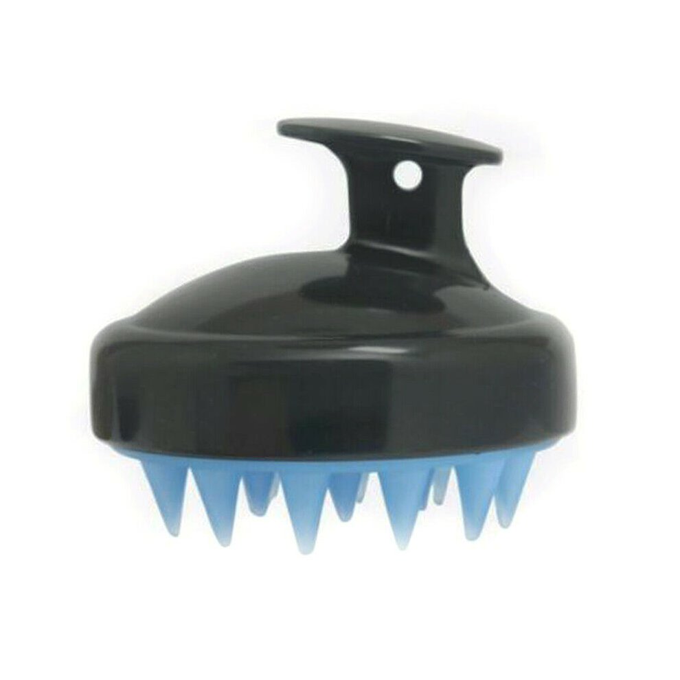 (Black) Durable Scalp Shampoo Massage Brush Washing Massager Shower Head Hair Care Comb