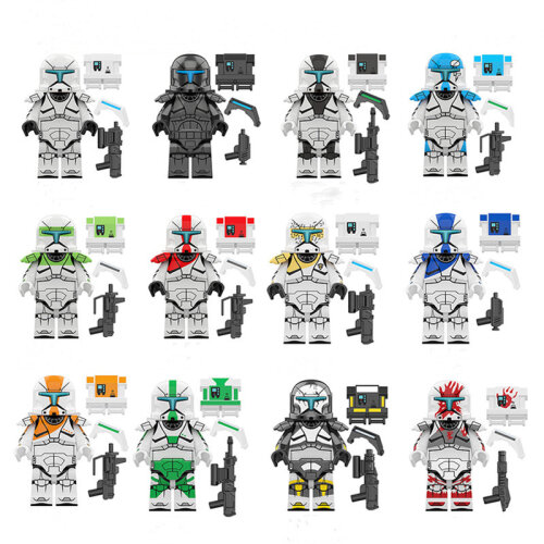 12PCS Star Wars Commandos MiniFigures Toys Fit Lego