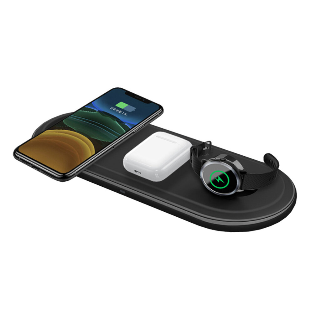 (White) Multi-function 3 in 1 Wireless Charger For Iphone