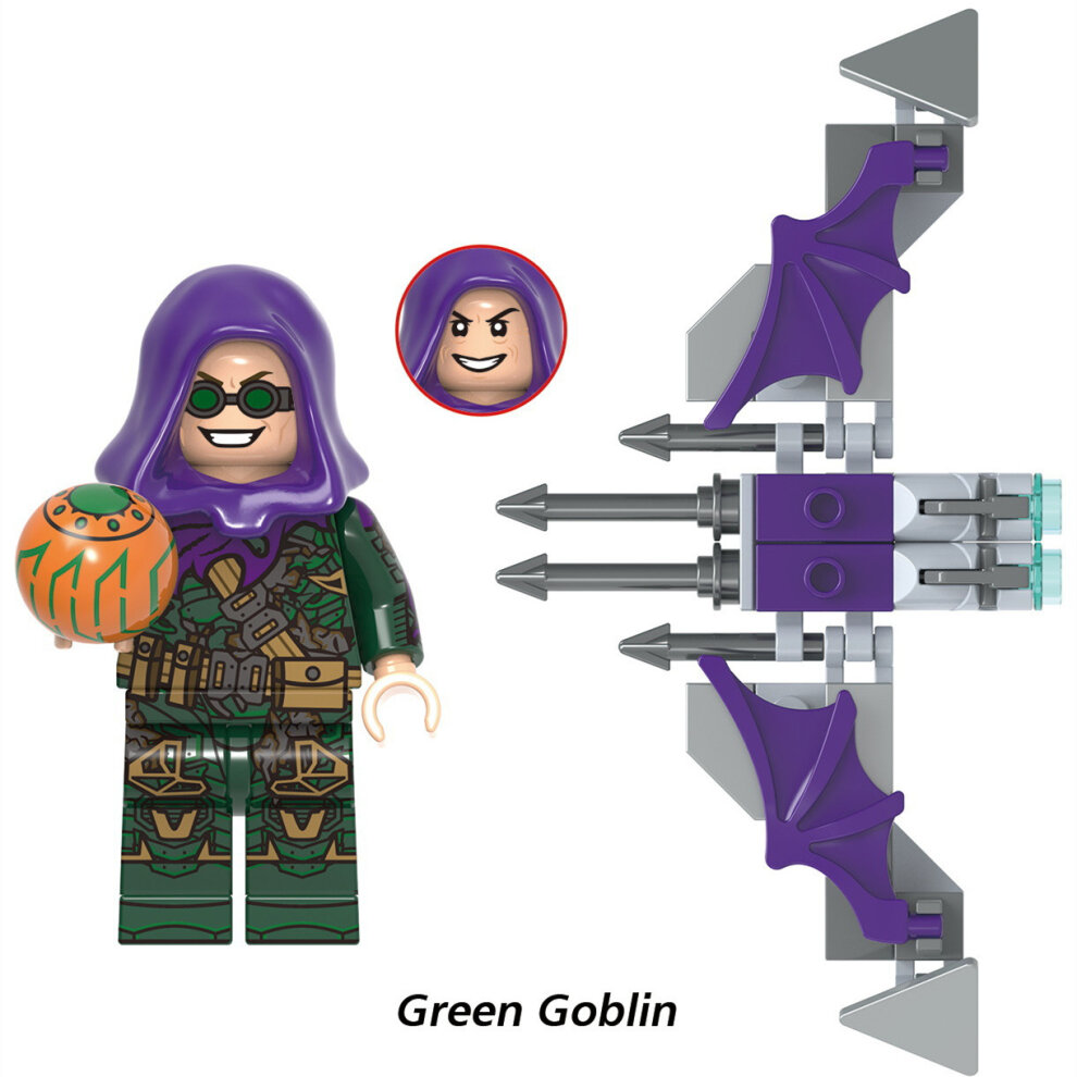 Building Block Minifigures ToysSpider Man Green devil Dr Strange Fit Lego 8PCS