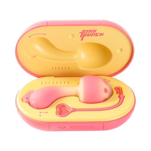 PinkPunch Sunset Mushroom Sex Toy G-spot Clitoris Massager Egg Vibrator Bluetooth Stimulator Mini Adult Toys for Women and Couples Wearable App Remote Control Wireless Charging