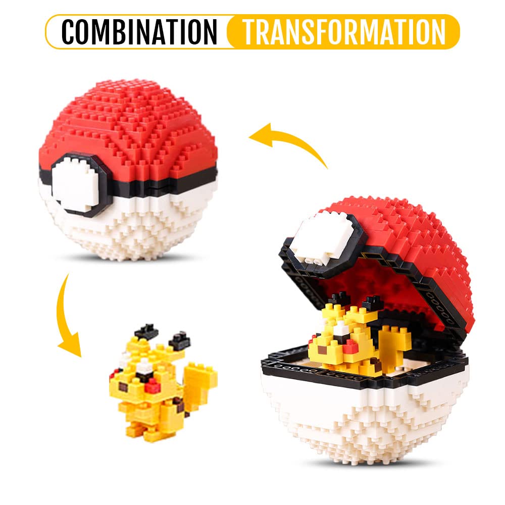 Pichu-Balls for Children Fun Toy Game Gift with Gift Box Building Blocks