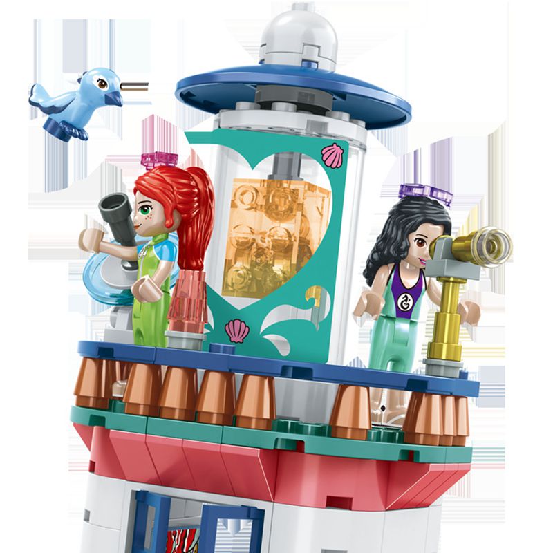 Lighthouse Rescue Building Blocks Small Particles Assembled Building Blocks Kids Educational Toys For Girl Gift