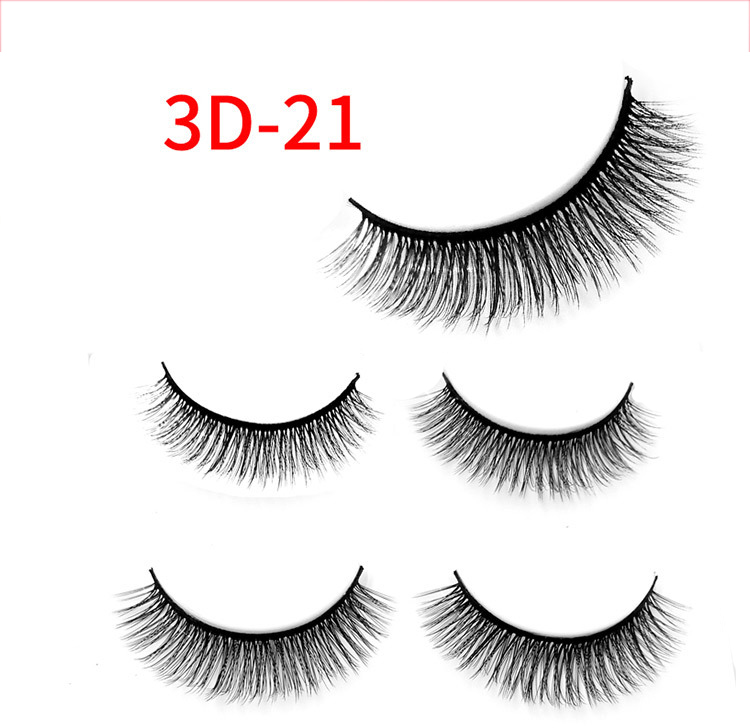(3D~22) False Eyelashes Curling Fake Lashes for Women 3D Natural Extension Long Fashion Sexy Party Makeup Beauty Tools 9 pairs