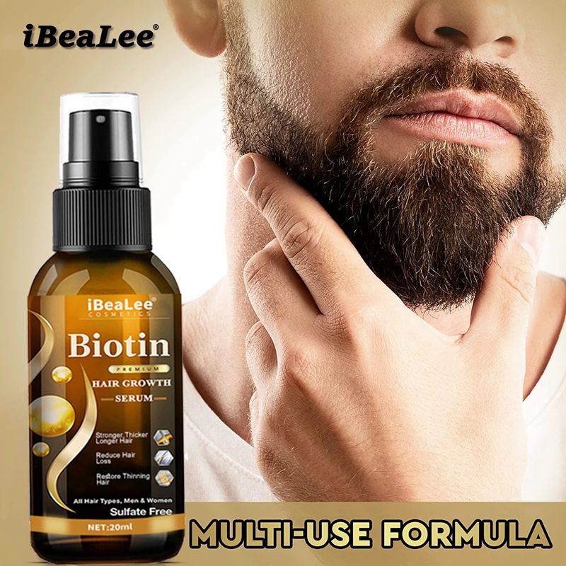 IBeaLee Biotin Hair Growth Booster Serum Hair Beard Serum Spray