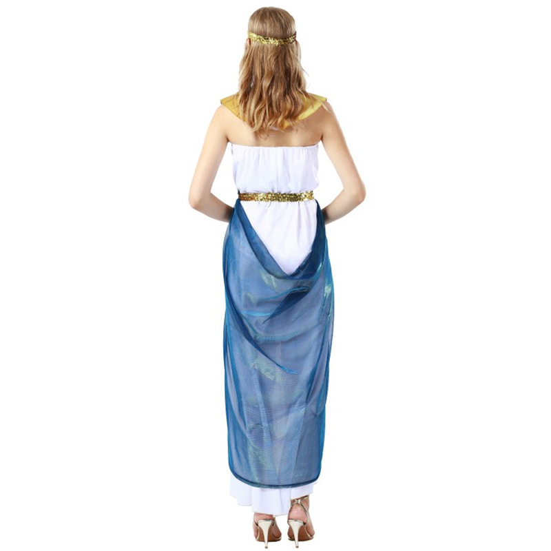 (155~165cm) Cleopatra Costume Women Egyptian Queen Goddess Halloween Costumes for Adults Women