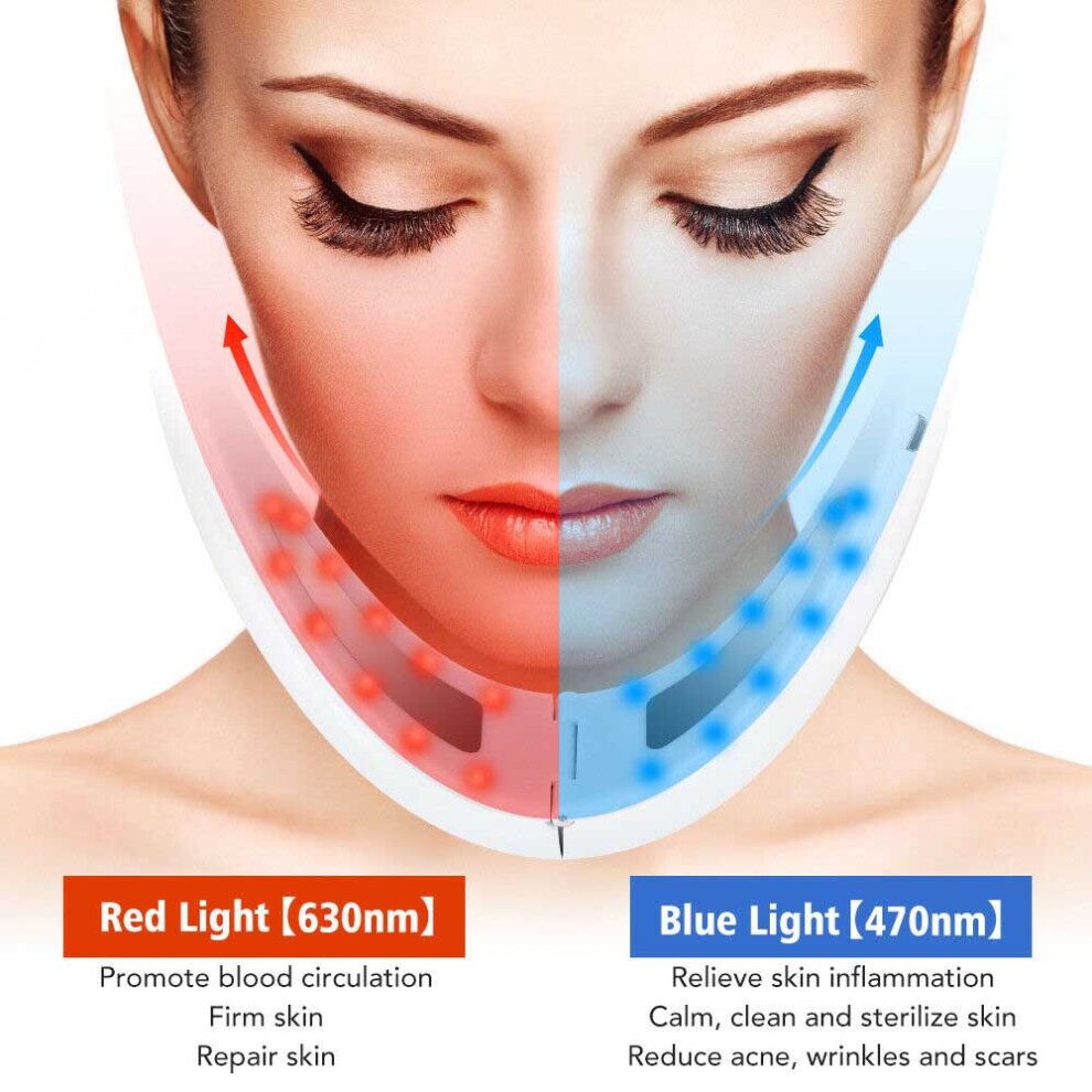 Electric V-Face Shaping Massager EMS Face Lifting Slim Double Chin Removal Device