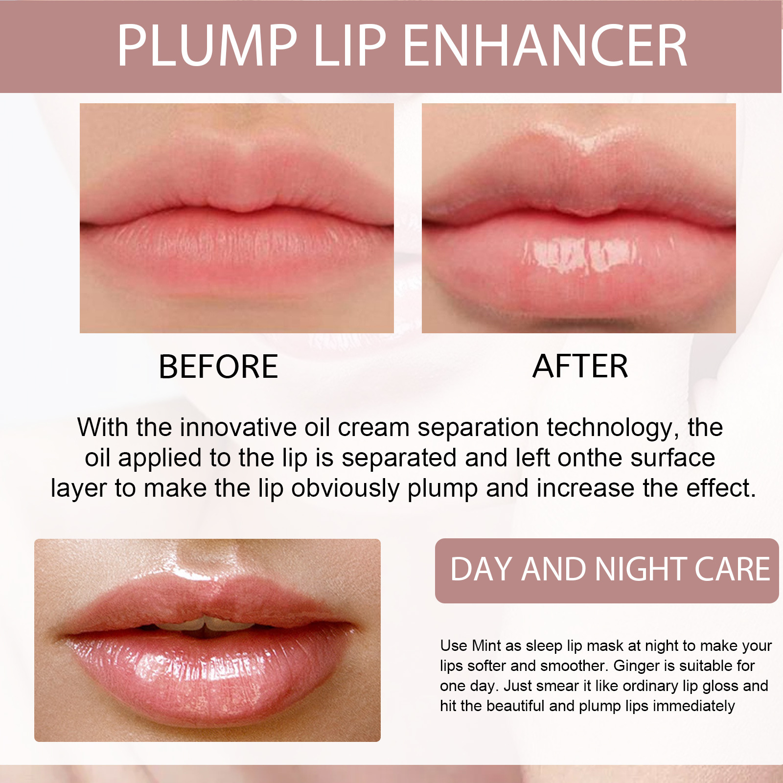 Plump Lip Enhancer Plump Lip Balm Moisturizing Filler Natural Lips Care Essence Kit
