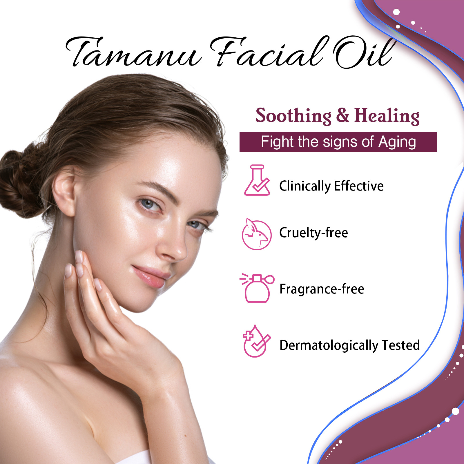 Tamanu Oil Facial Essence Hydration Essence Moisturizer Hydrating Nourishing Whitening Freckles Dark Spot Remove Anti-aging Lighten Melanin Skin Care