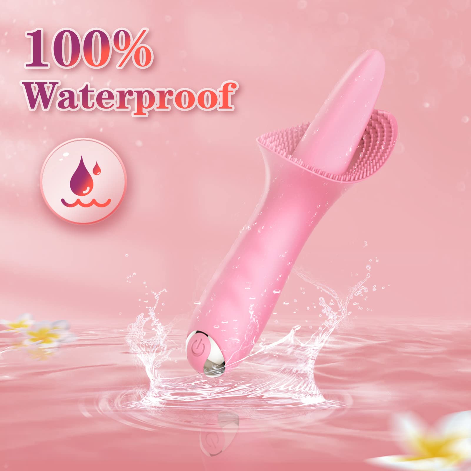 Clitoral Stimulator Tougue Licking Vibrator Clit Vagina Nipple Masturbator G-Spot Stimulator Dildo Adult Sex Toy for Couples and Women