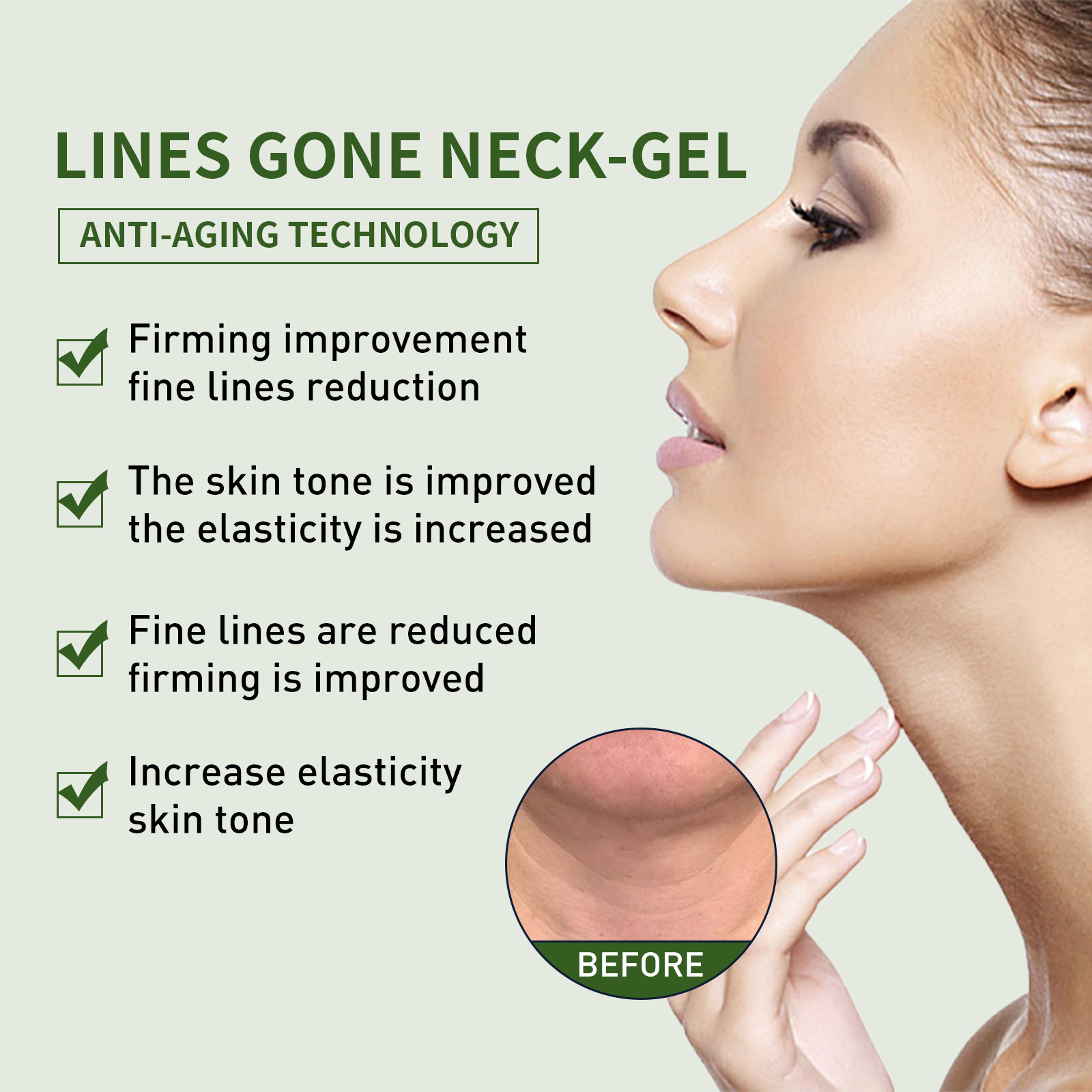 Neck Cream Neck Skin Firming Tightening Cream Neck Line Lifting Essence Moisturizing Cream Repairs Dullness  Dark Neck Lines Gone Face Skin Care