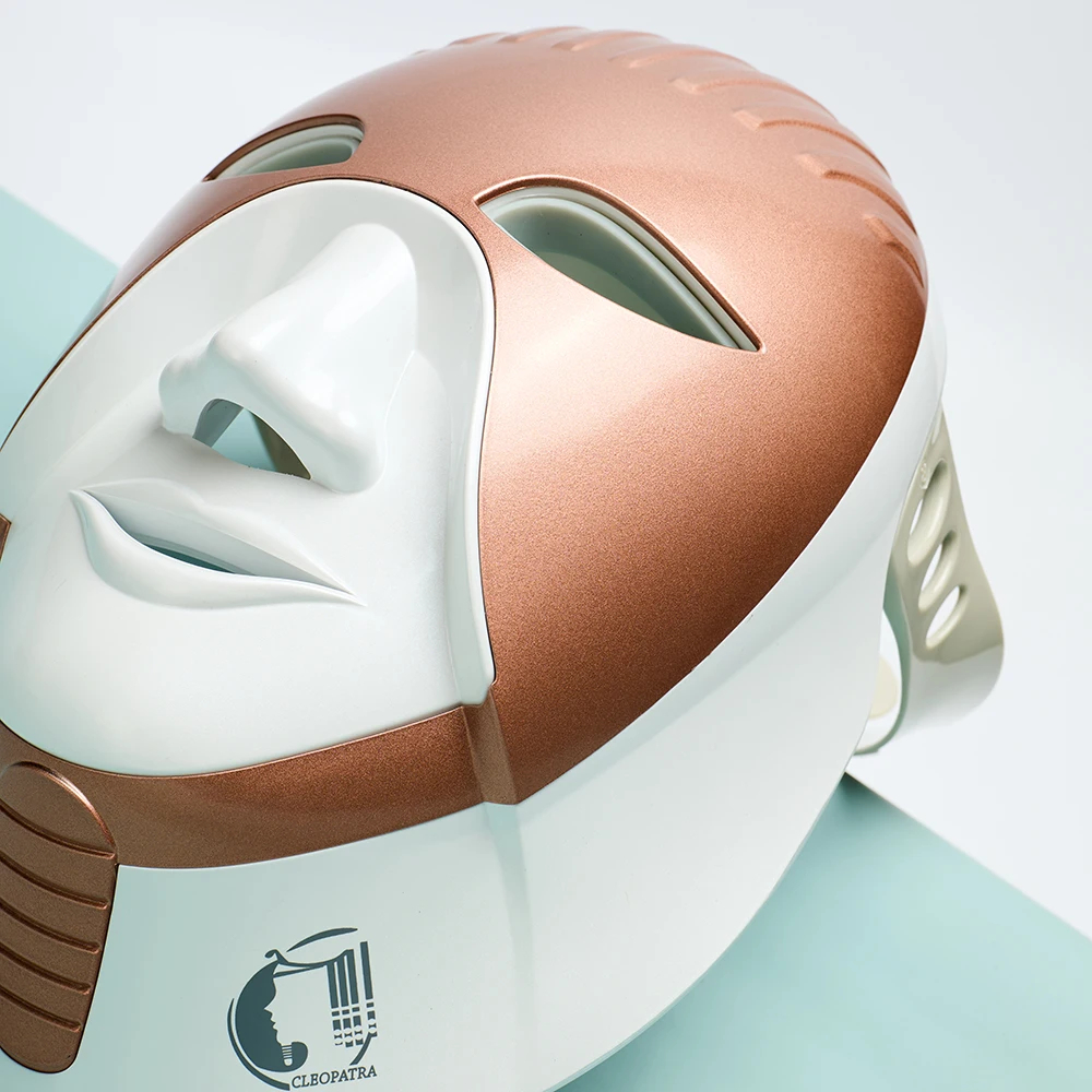 Led Mask 7 Color Facial Cleopatra LED Mask 630nm Red light Smart Touch Face Neck Care Machine