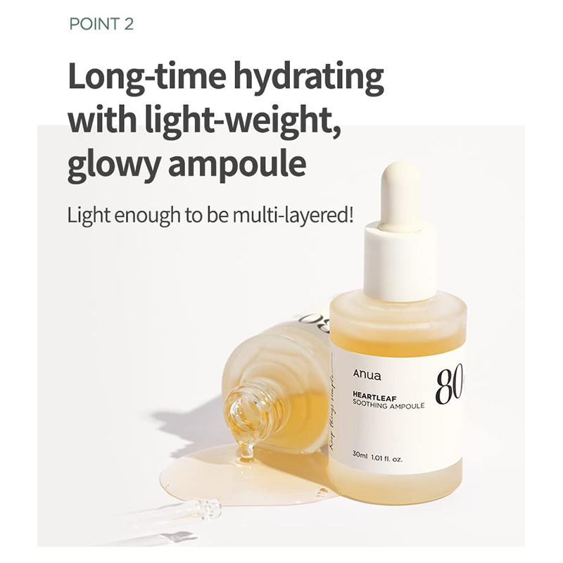 ANUA Heartleaf 80 Moisture Soothing Ampoule 30ml