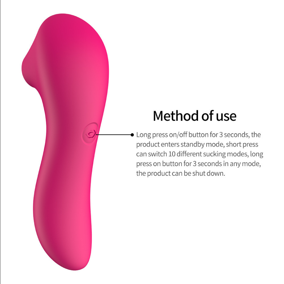 (Rose Red) Mini Woman Clitoral G Spot Nipple Sucking Vibrator Clitoris Sucker Pussy Dildo Stimulator Vaginal Massage Adults Sex Toys Couples Female Masturbator