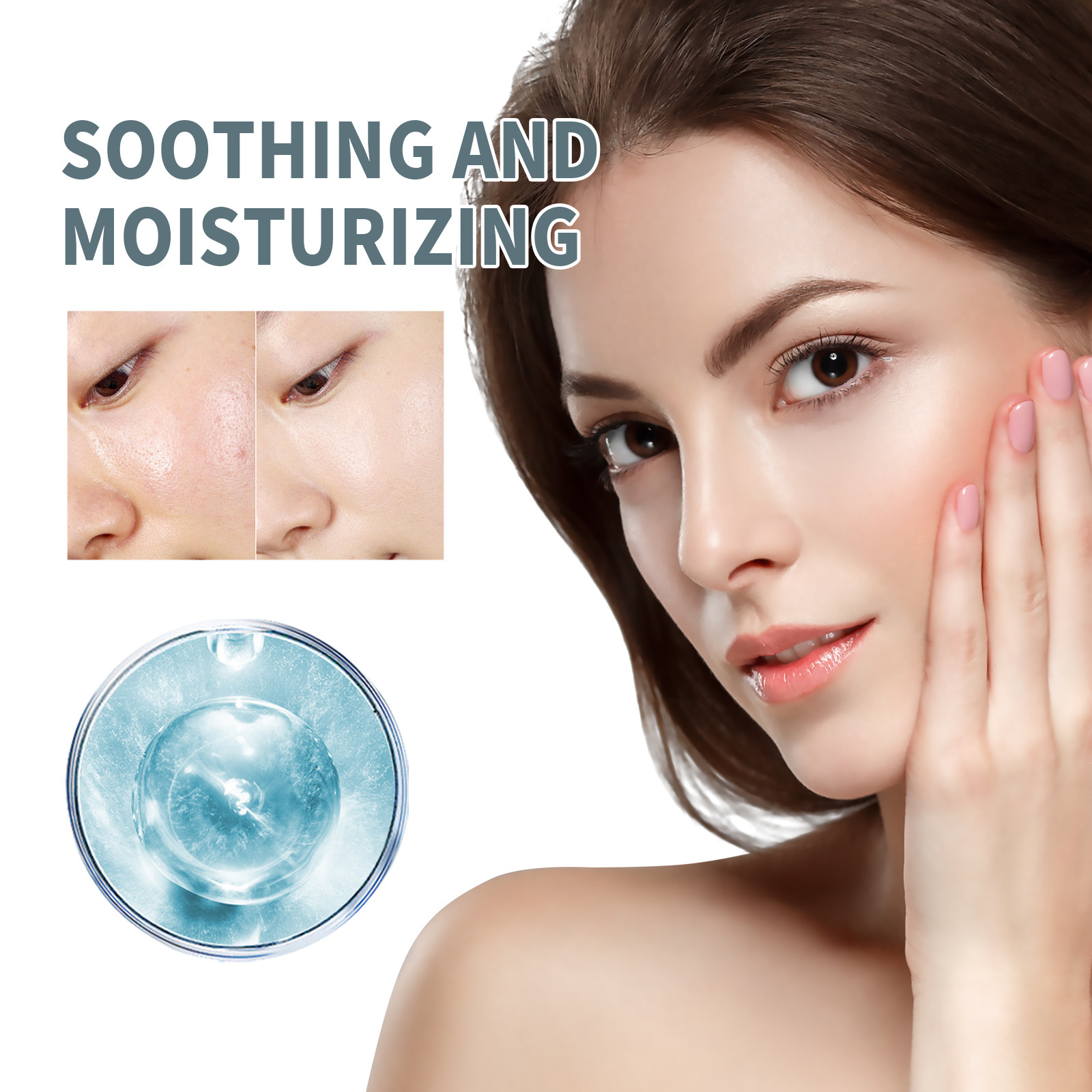 (1pc) EELHOE Hyaluronic Acid Moisturizing Serum Deep Nourish Smooth Skin Whiten Brighten Skin Care Products Hydrate Face Essence Firm Facial Skin Restores Dark Skin 35ml
