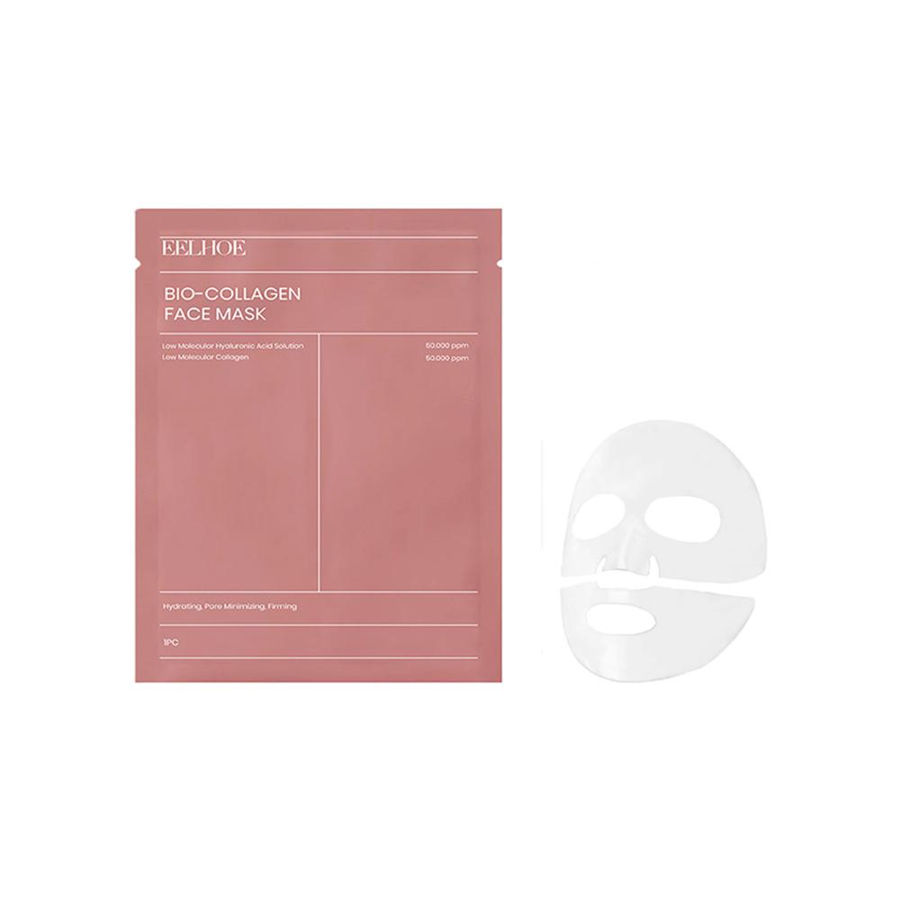 (1PC) Bio Collagen Facial Mask Shrink Pore Moisturizing Refreshing Nourish Care Skin Hydration Moisturizer Deep Lift Brightening Nourish Skin Care Product