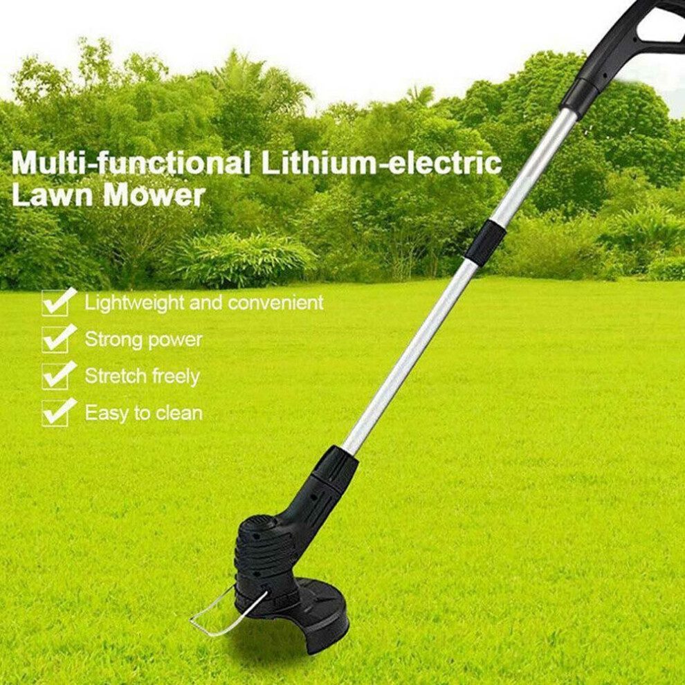 Electric Cordless Grass Trimmer Garden Weed Strimmer Rechargeable
