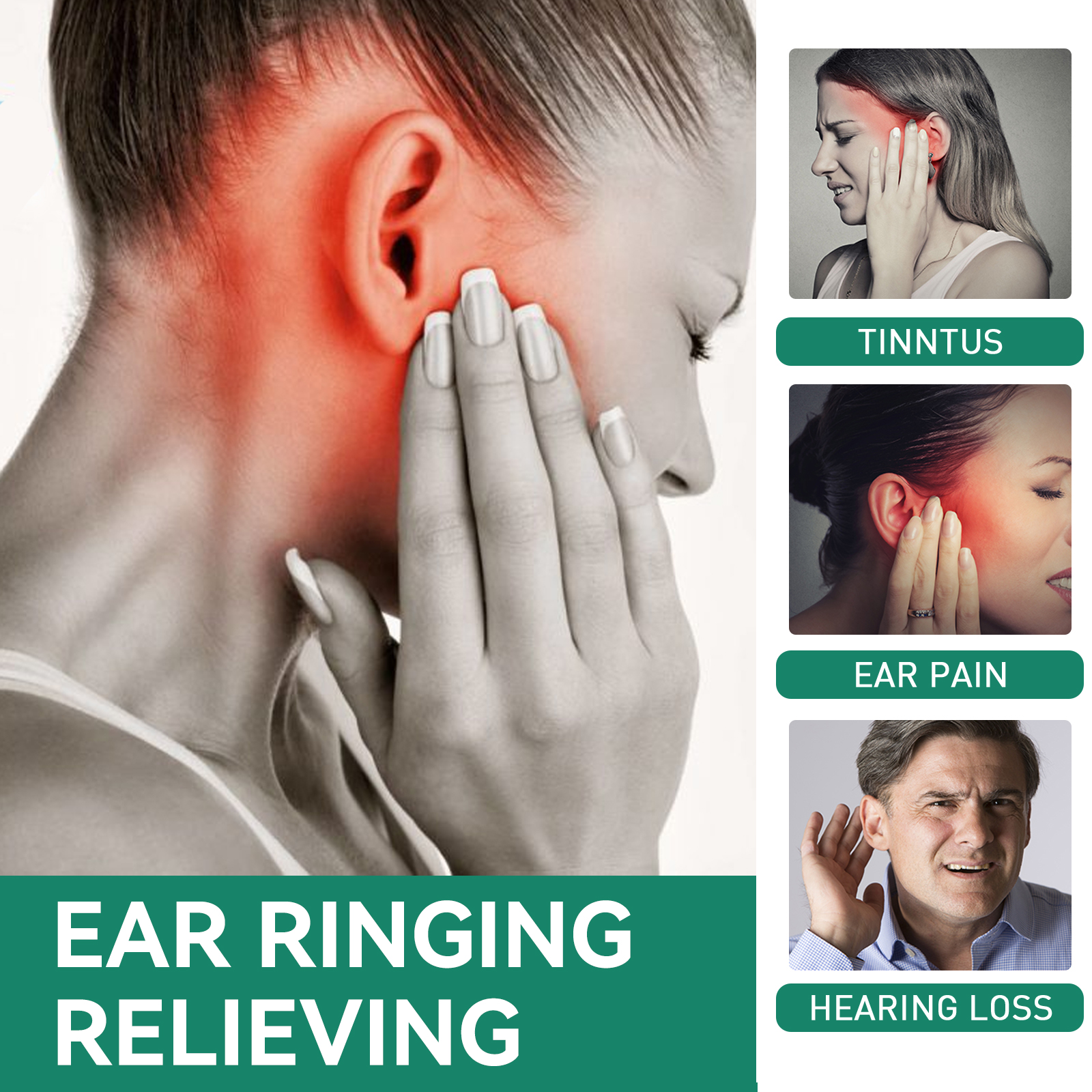 Tinnitus Ear Drops Clean Earwax Relieve Tinnitus Ear Back Ear Discomfort Ear Drops Ear Hygiene Ear Care Relief Formulas
