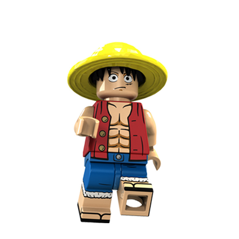 (Style A) Mini Figures One Piece Cartoon Character Set Building Blocks Toys Gift for Kids Party Bag Fillers Party Supplies Anime Collection
