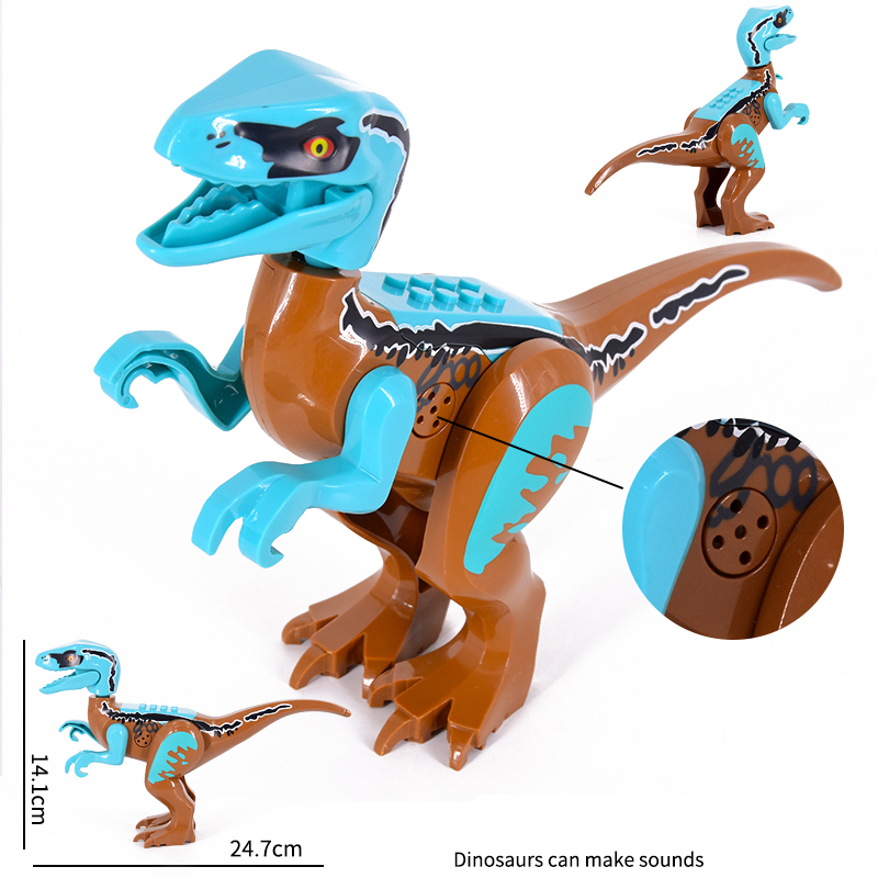 (Dinosaur C) Jurassic World Park Dinosaur Building Blocks Figure Kid Toys Birthday Gift Fit Lego