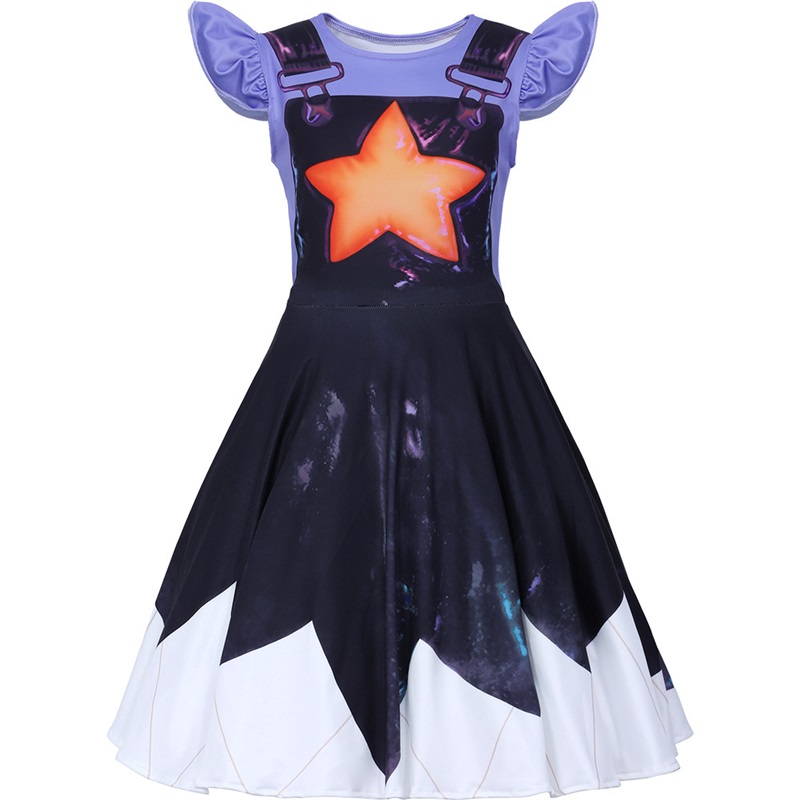 (140CM) Kids Lily Princess Dress Poppy Playtime Cosplay Costume for Girls Halloween Party Roleplay