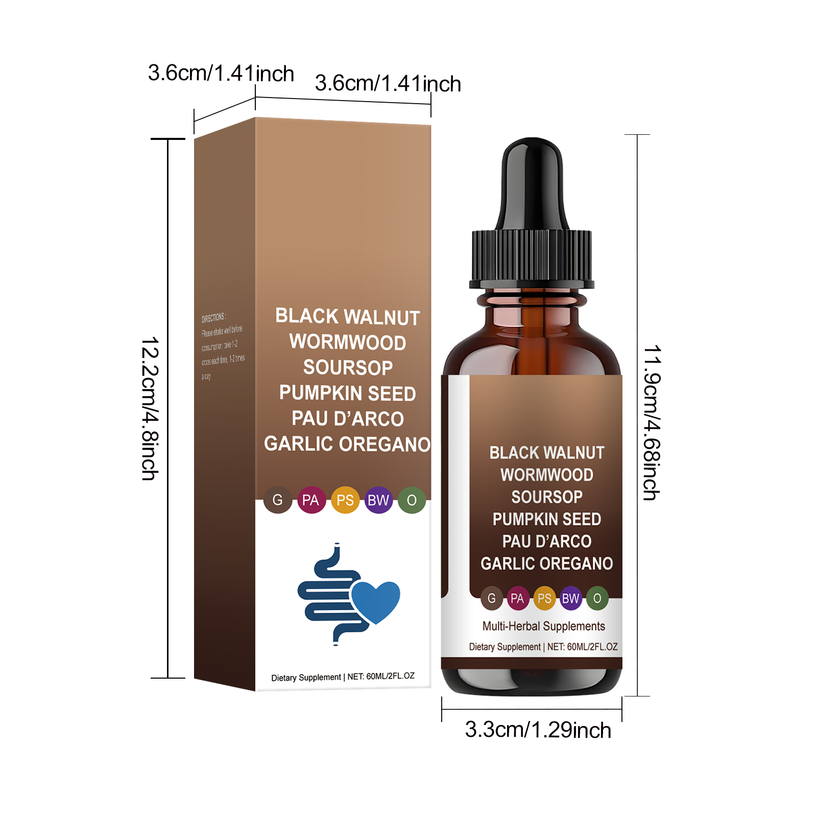 Body Care Drops Daily Mild Gentle Formula Herbal Dietary Supplement For Human Skin Daily Soft Natural Plant Nutrient Liquid