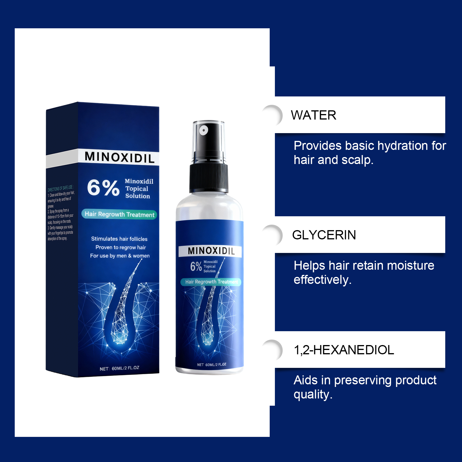 Scalp Care Spray Mild Nourishing Hydrating Gentle Soothing Refreshing External Local Scalp Daily Treatment Lotion