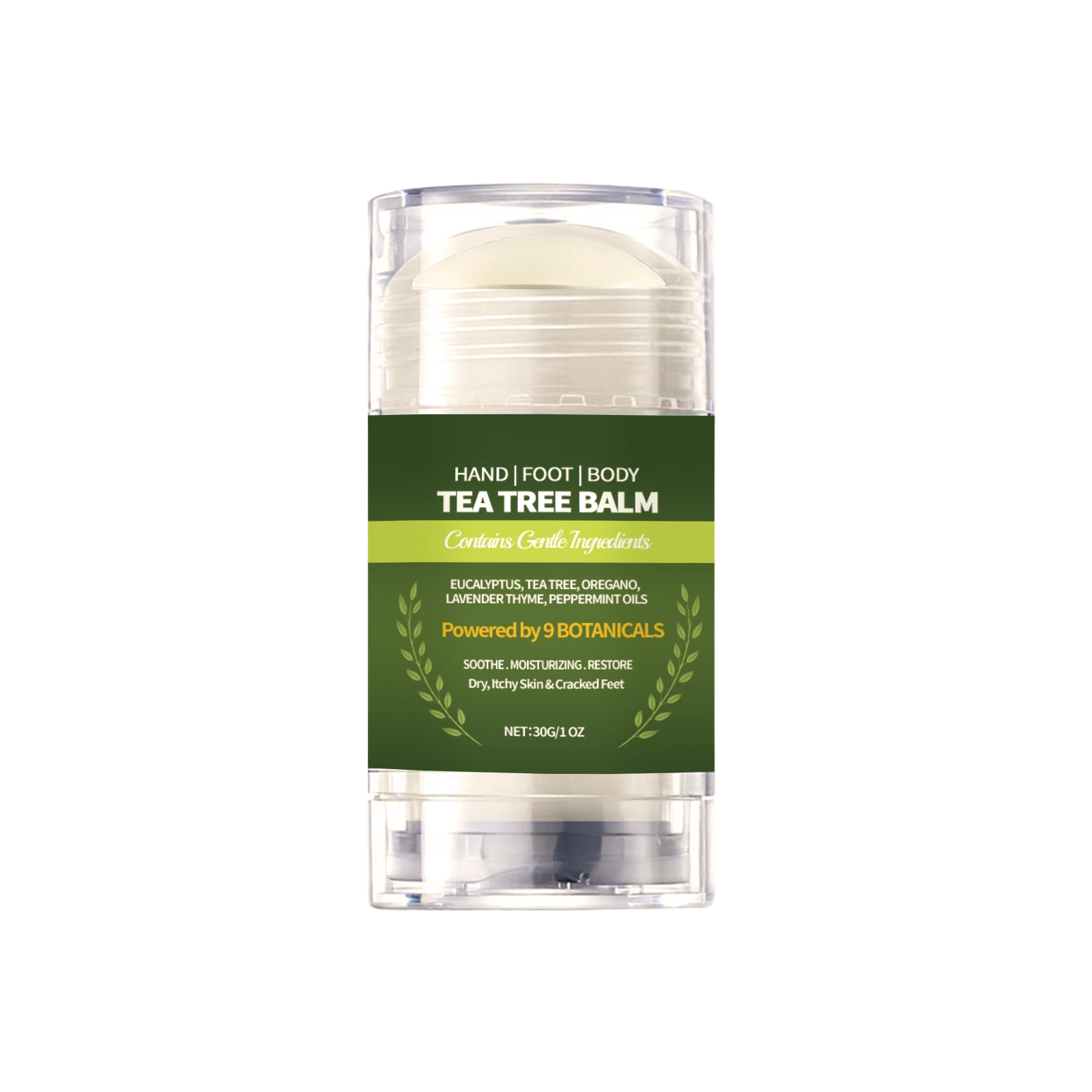 Tea Tree Skin Care Balm Mild Moisturizing Elastic Soft Refreshing Non Sticky Body Skin Treatment Lotion