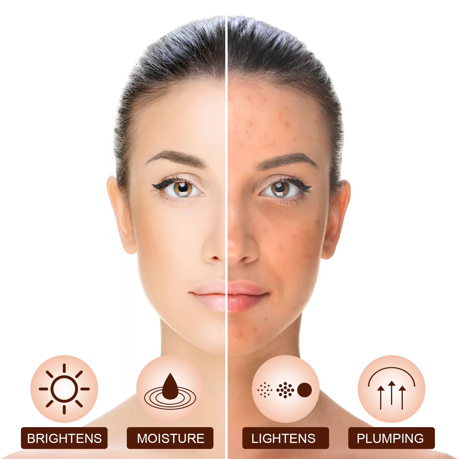 Skin Brightening Cream Moisturizing Nourishing Fade Spots Hydrating Repair Glow Bright Skin Tone Facial Care