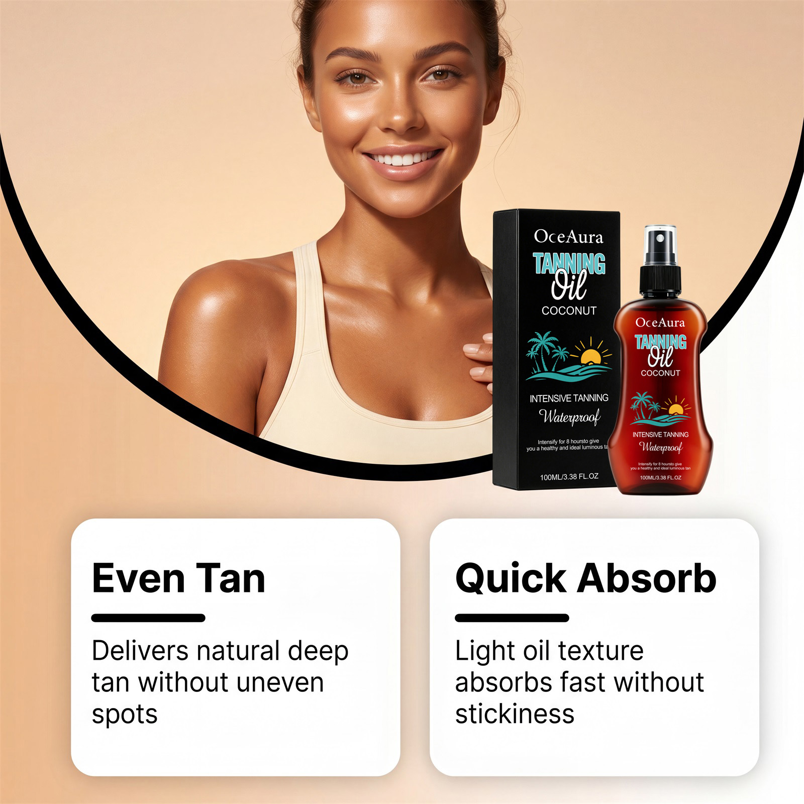 Brown Tanning Spray Create Bronze Skin Natural Glow For Summer Outdoor Sun Tanning Care Liquid Lotion Mist