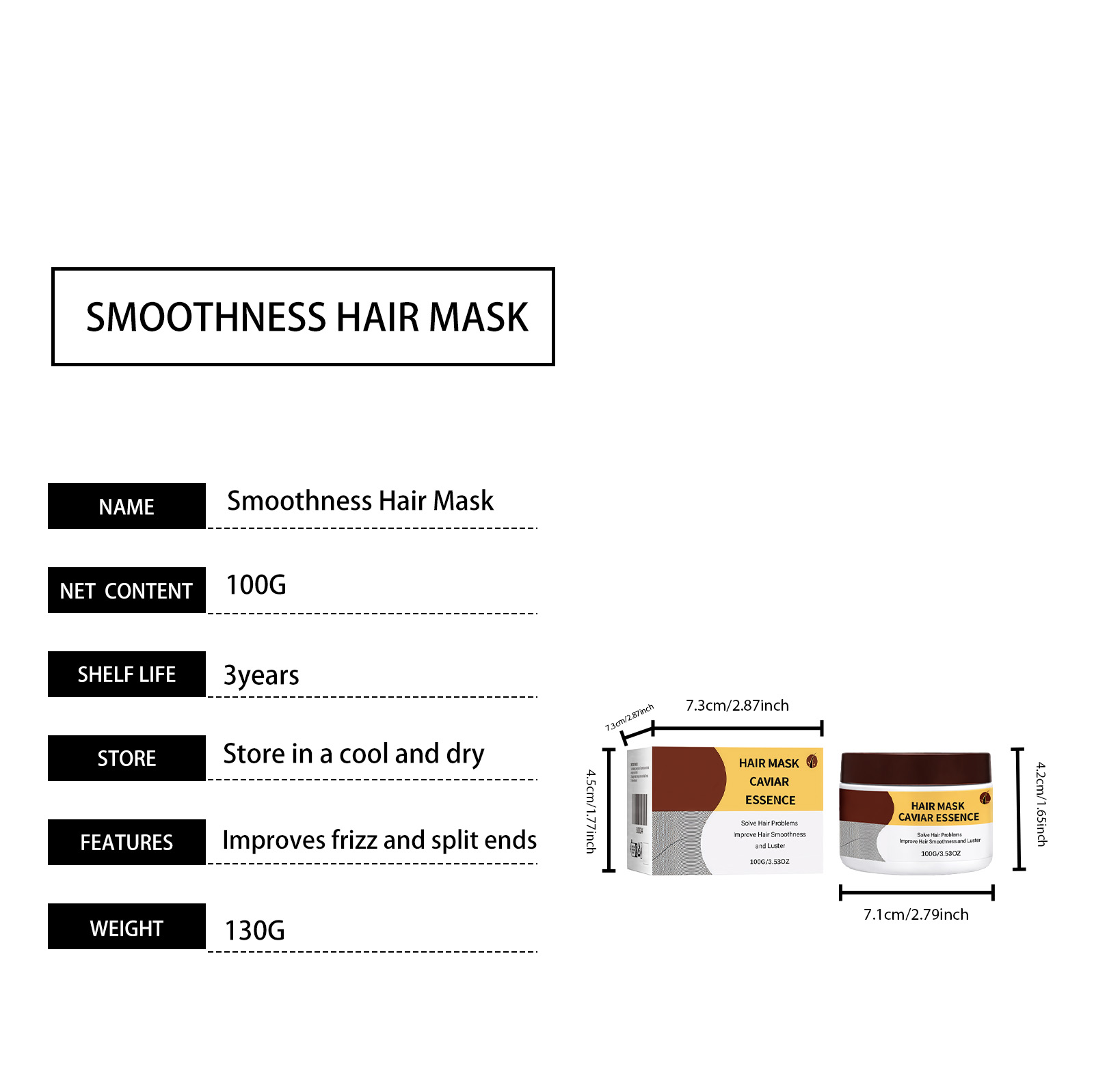 Collagen Hair Mask Moisturizing Silky Soft Mild Nourishing Portable Daily Care Dry Damaged Hair Quality