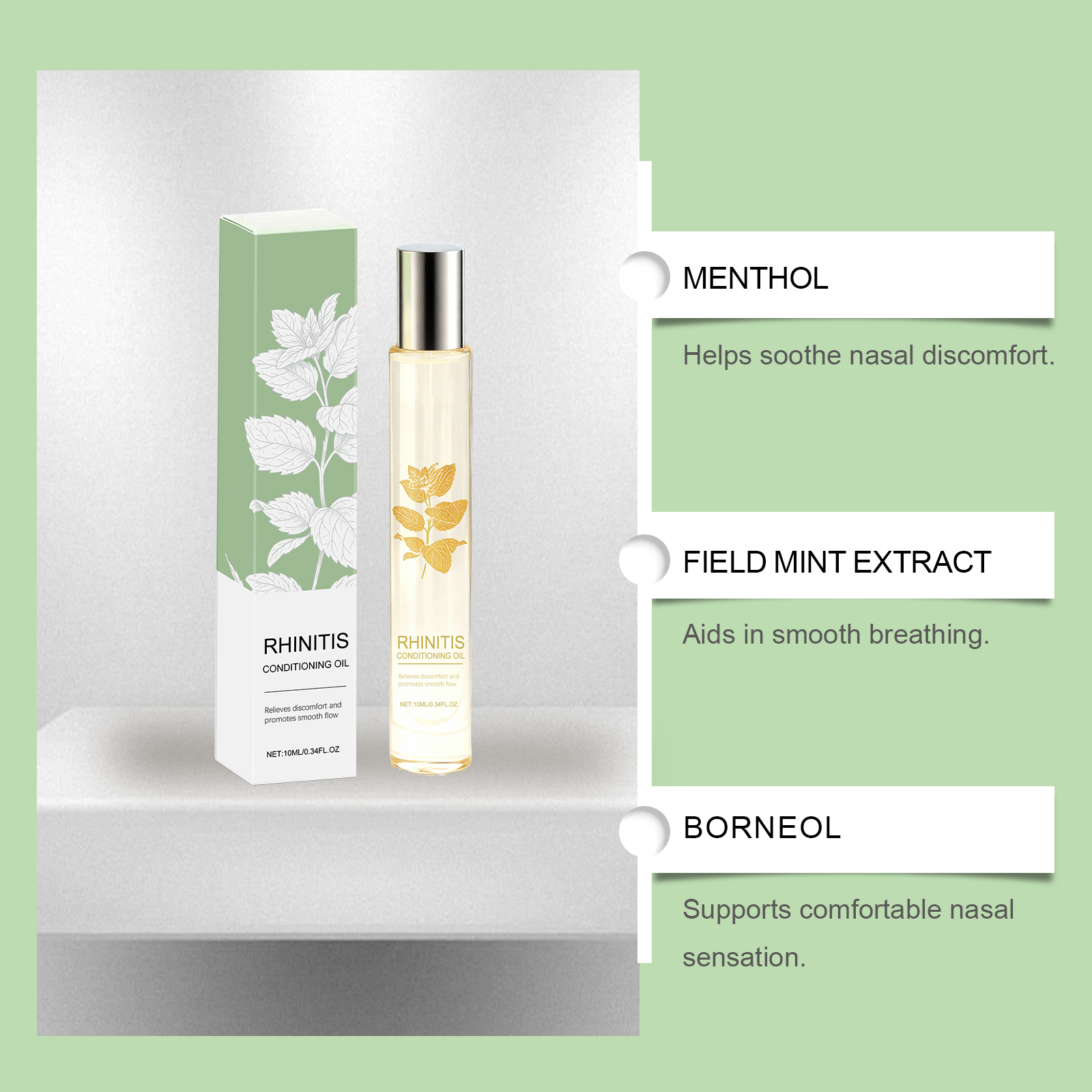 Nasal Clear Essential Oil Daily Mild Plant Extract Care Clean Soothe Nasal Discomfort