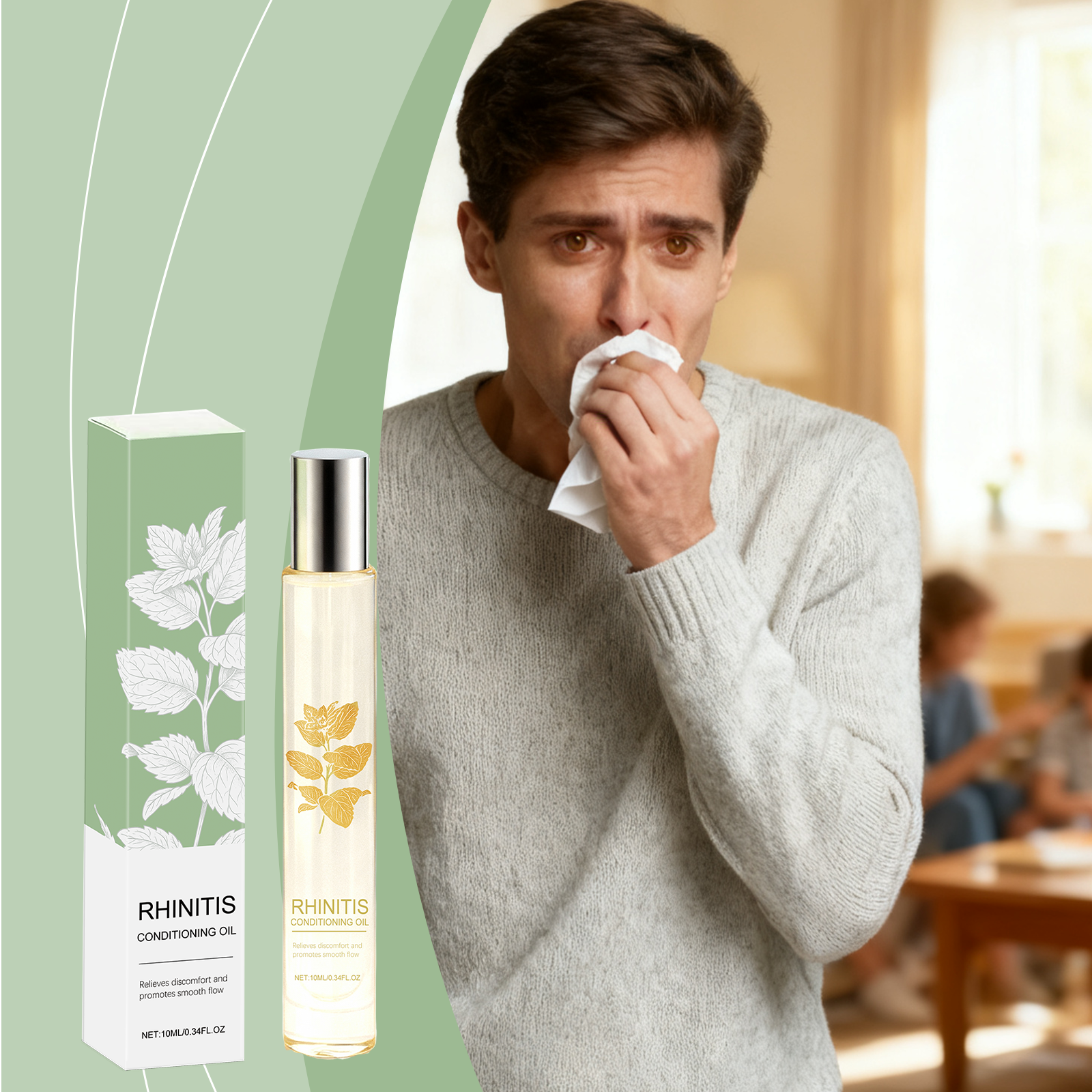 Nasal Clear Essential Oil Daily Mild Plant Extract Care Clean Soothe Nasal Discomfort