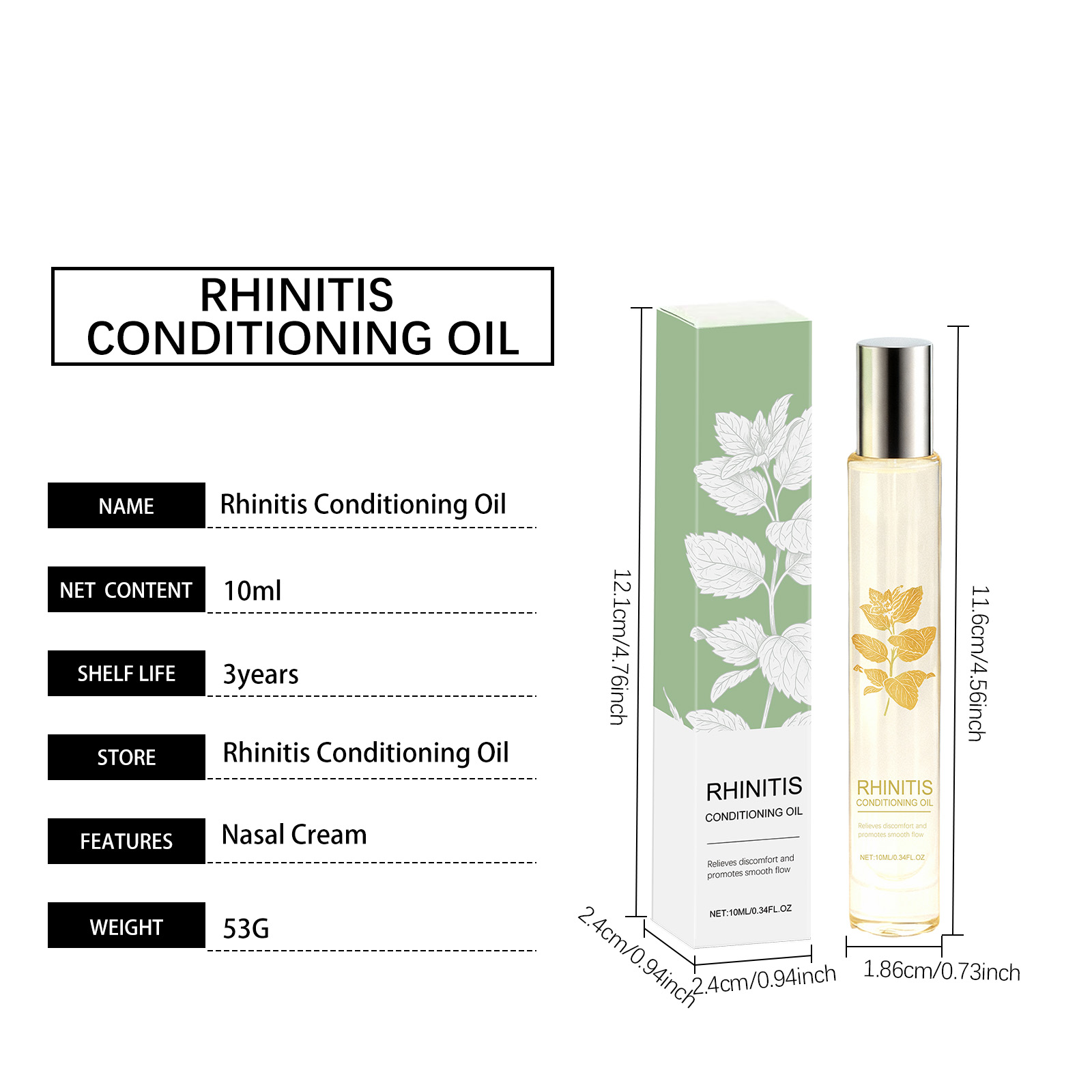 Nasal Clear Essential Oil Daily Mild Plant Extract Care Clean Soothe Nasal Discomfort