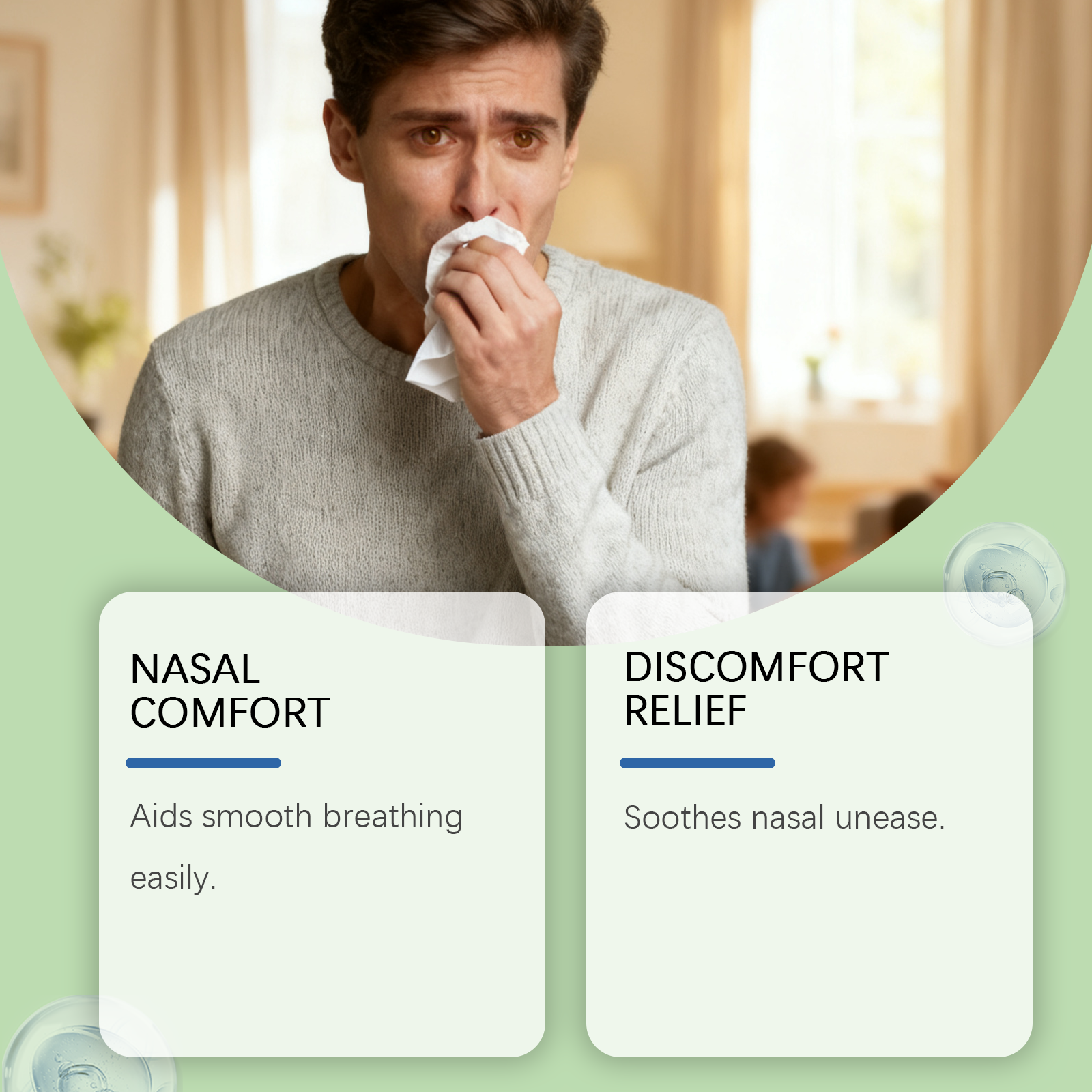 Nasal Clear Essential Oil Daily Mild Plant Extract Care Clean Soothe Nasal Discomfort