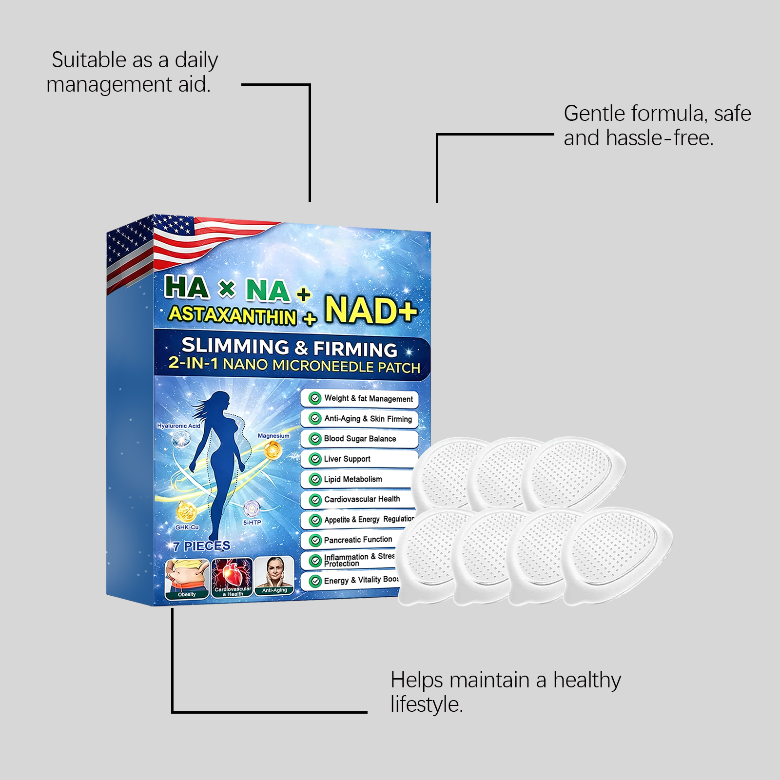 Body Care Patch Breathable Soft Skin Friendly Shaping Daily Figure Management Create Graceful Body Lines