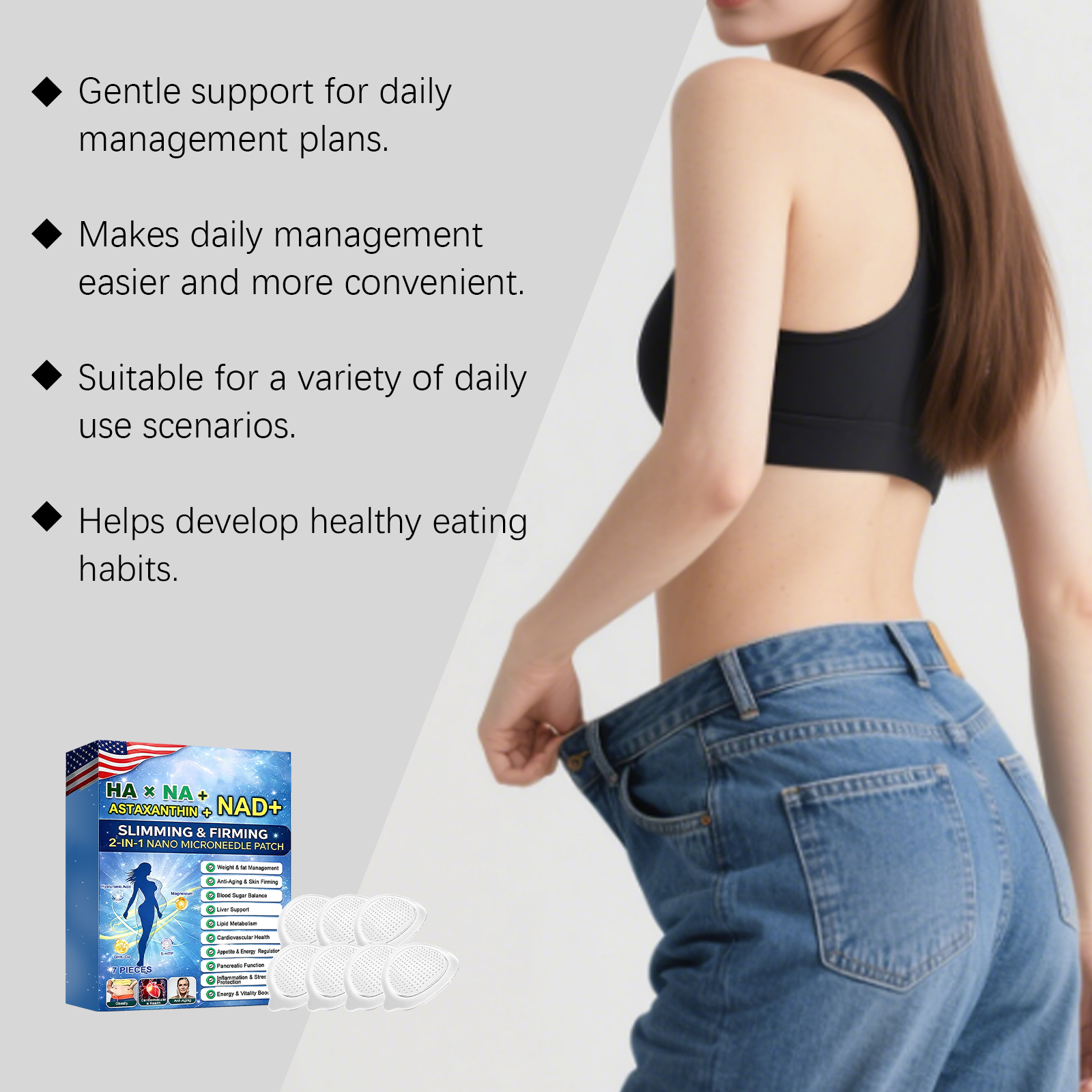 Body Care Patch Breathable Soft Skin Friendly Shaping Daily Figure Management Create Graceful Body Lines