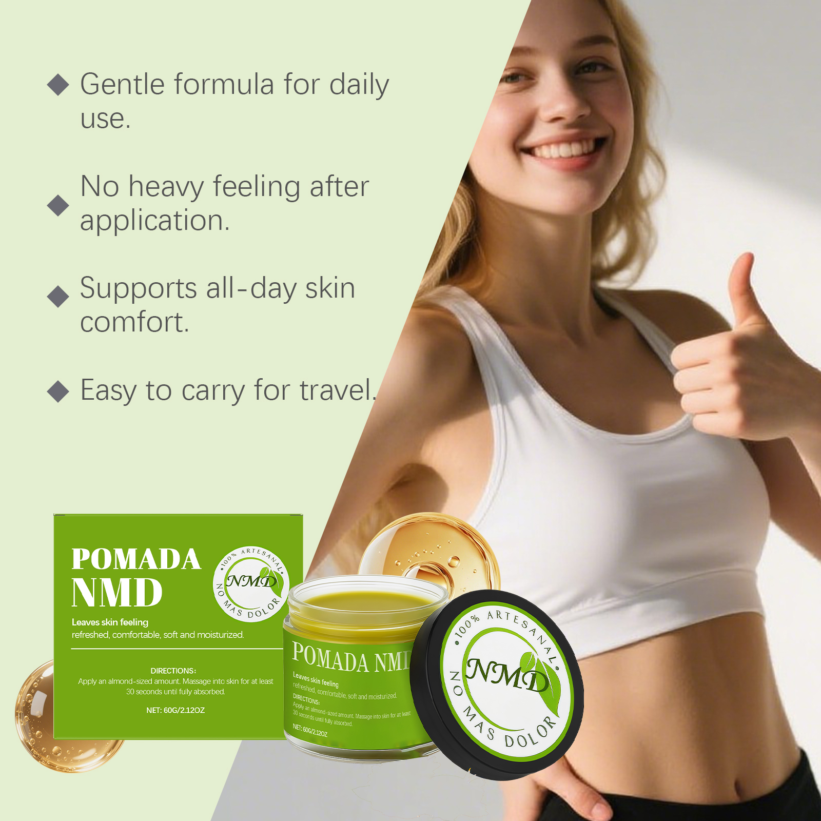 Body Care Cream Daily Mild Moisturizing Massage Nourish Leg Joint Knee Skin Lotion