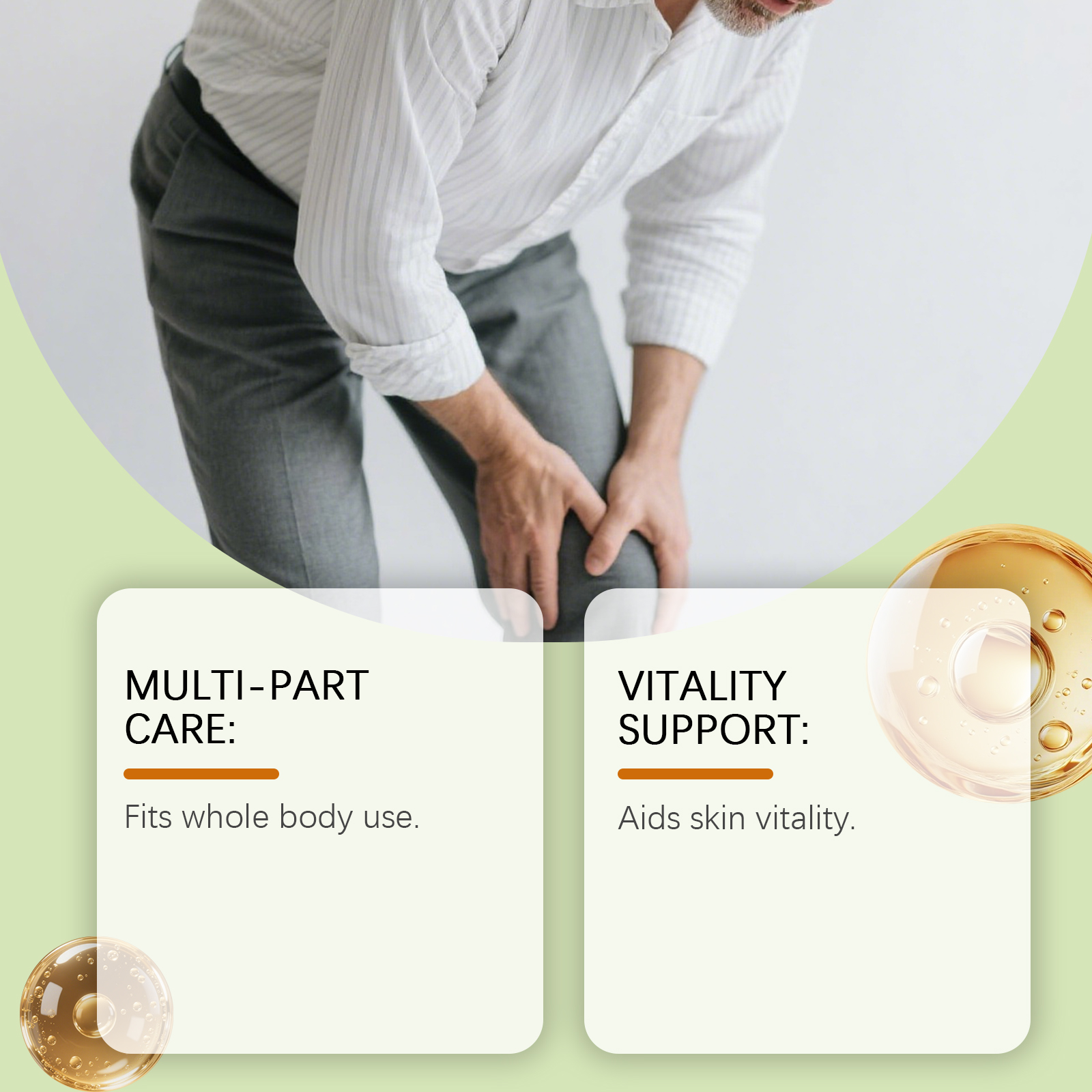 Body Care Cream Daily Mild Moisturizing Massage Nourish Leg Joint Knee Skin Lotion