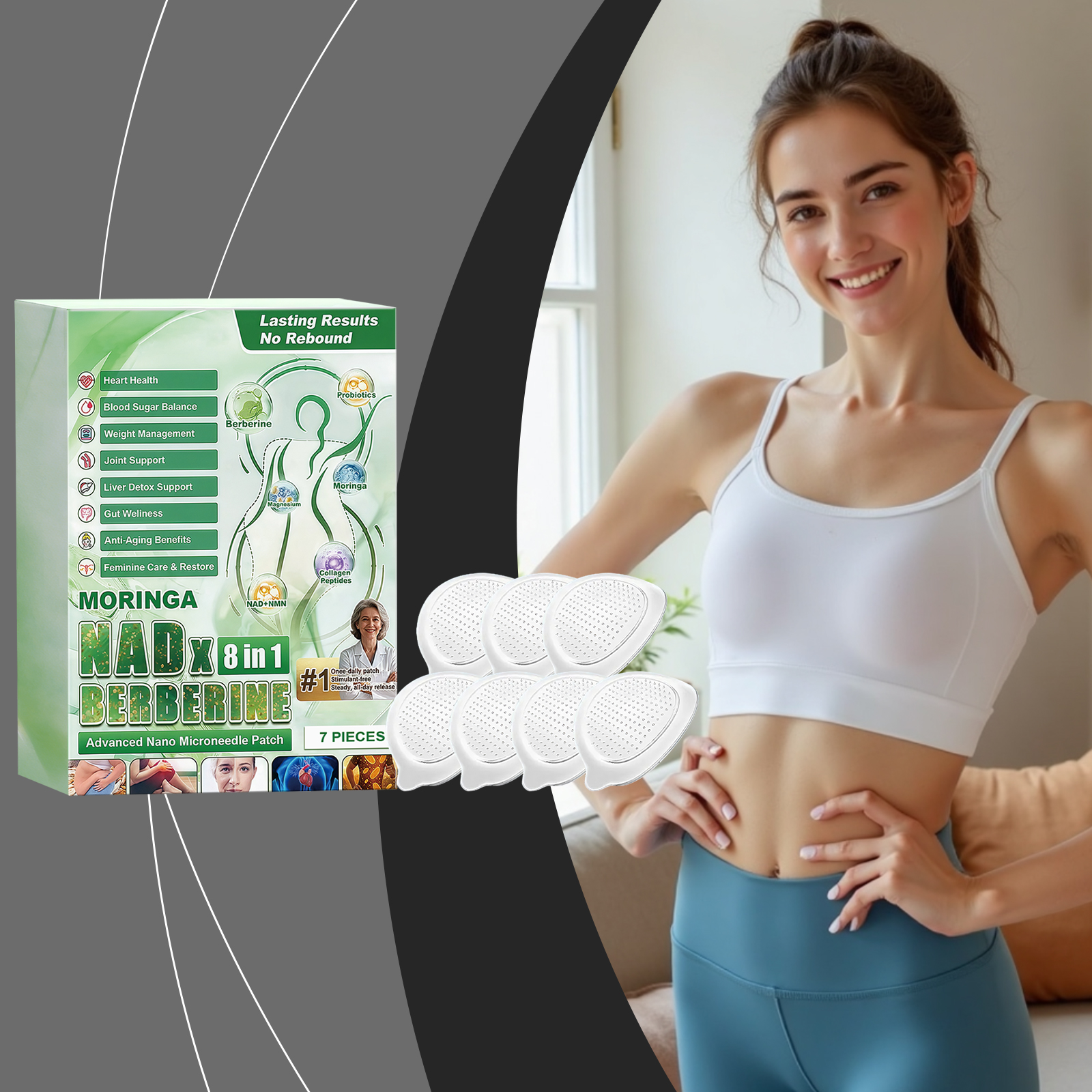 Body Care Patch Mildly Nurtures Skin Lightly Fits Skin Daily Convenient Care Sticker