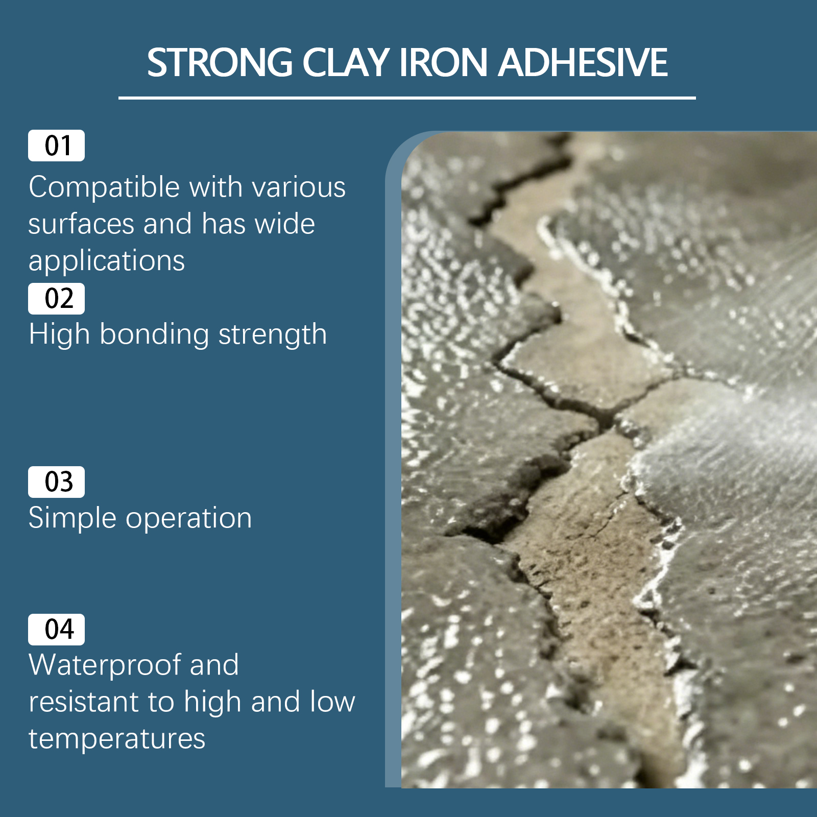 Multipurpose Repair AB Glue Household Ceramic Metal Stone Wood Damaged Surface Bonding Adhesive